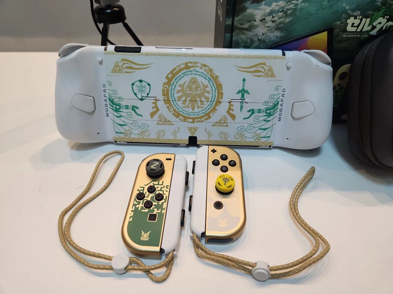 Combo completo Nintendo Switch OLED Zelda Edition + Mobapad M6S +