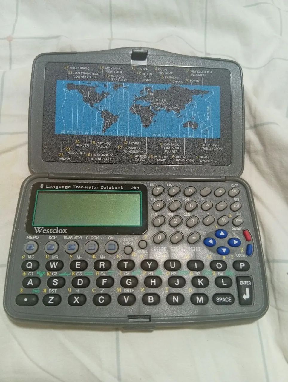Tradutor e agenda eletrônica vintage 