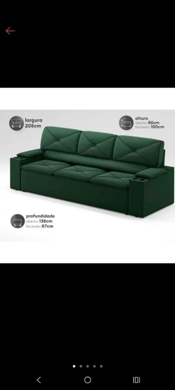 Sofá 3 lugares