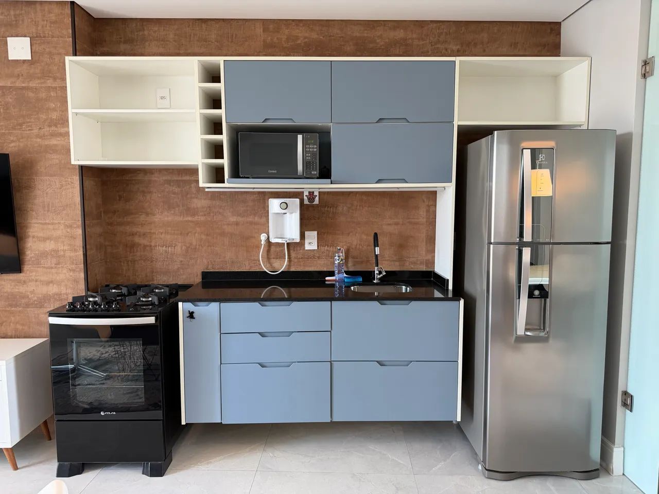 COZINHA PLANEJADA COMPLETA + BANCADA DE GRANITO E CUBA