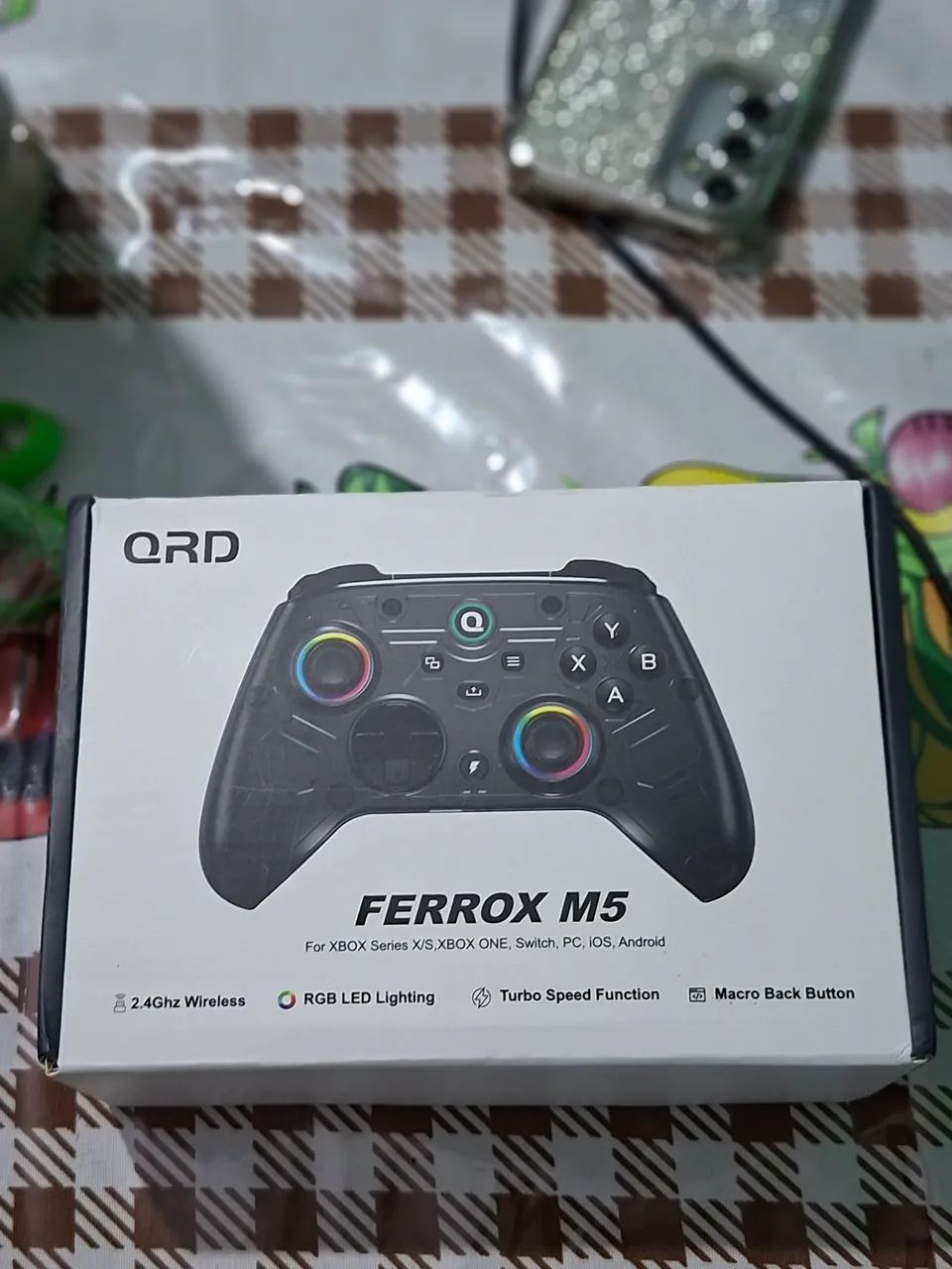 Controle gamer qrd ferrox na caixa zerado  - Foto 5