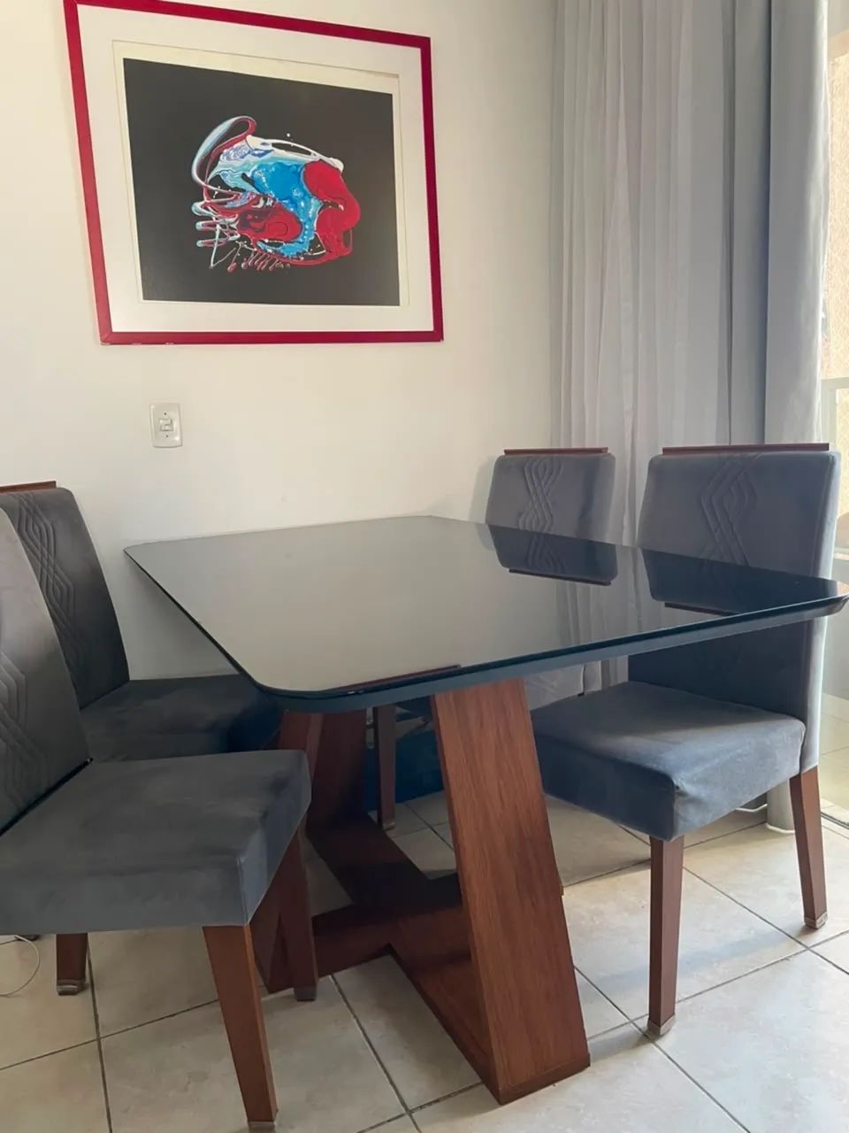 Mesa de jantar 06 lugares. 1,60 X 0,80 - Foto 5
