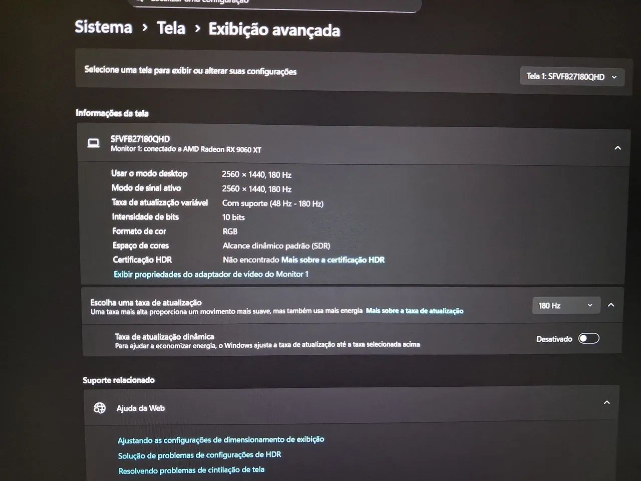 Monitor SuperFrame VIEW QUADHD 1440p 180hz 27 polegadas - Foto 4