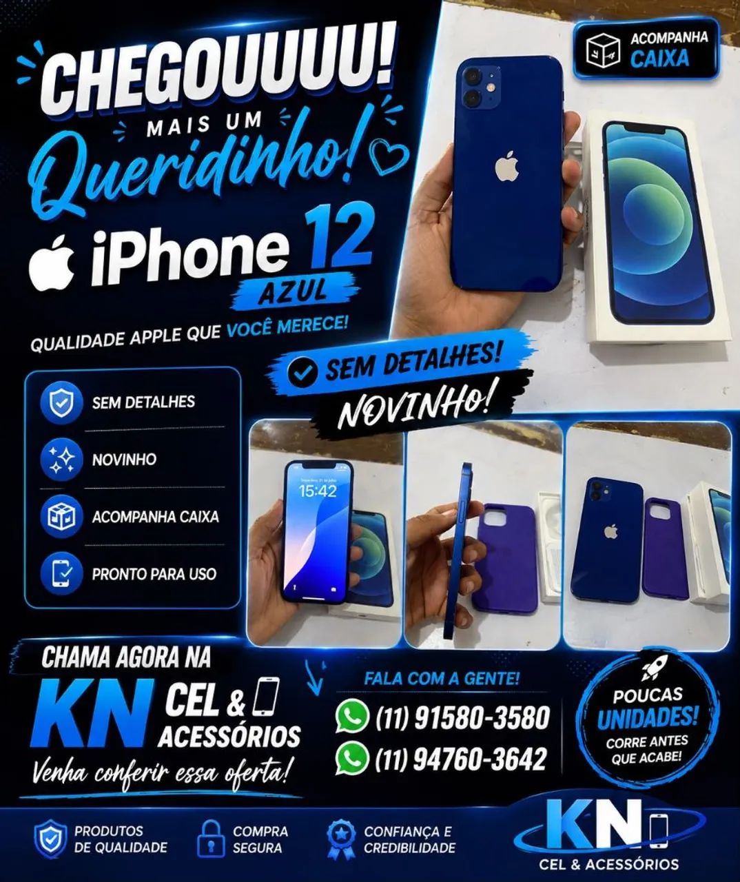 iPhone 12 64gb azul  - Foto 4