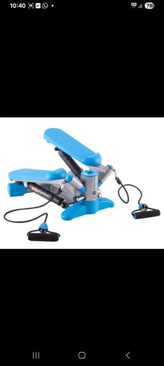 stepper de exercícios).