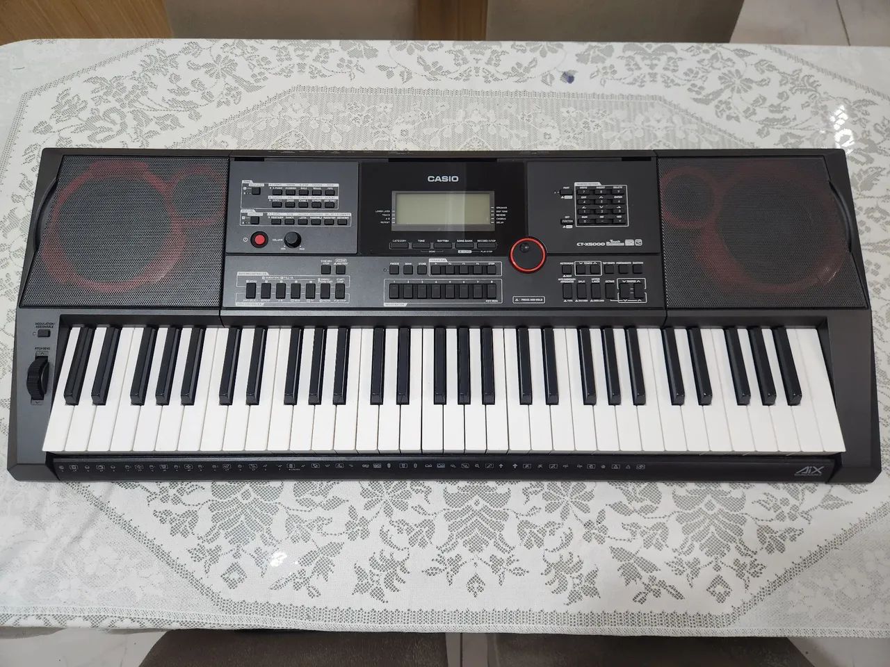 Teclado Casio CTX5000 + Pedal + Suporte + Capa