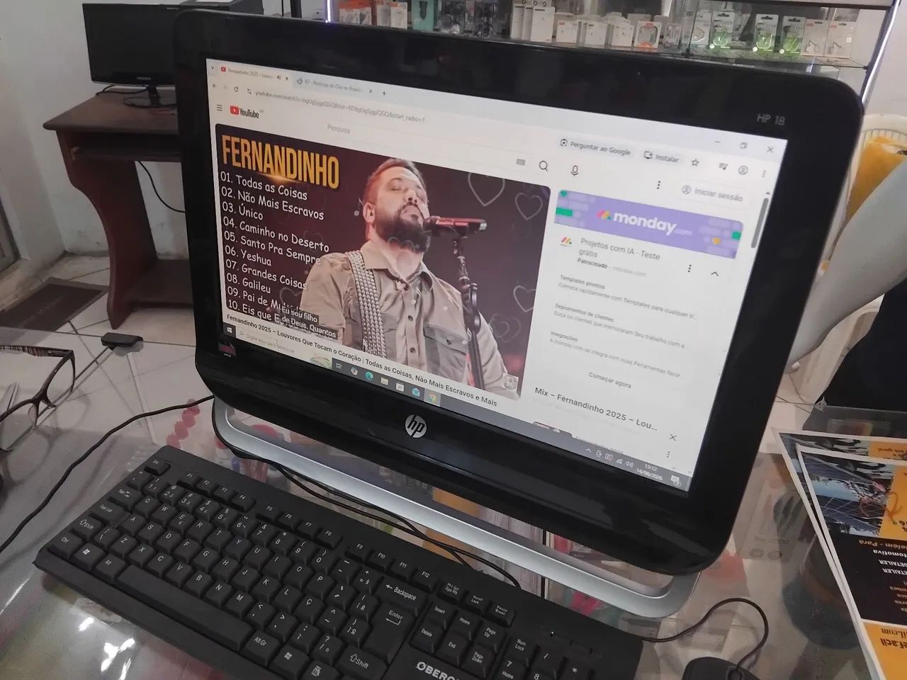 Computador completo HP All in one AMD e1 1500 8gb - Foto 4
