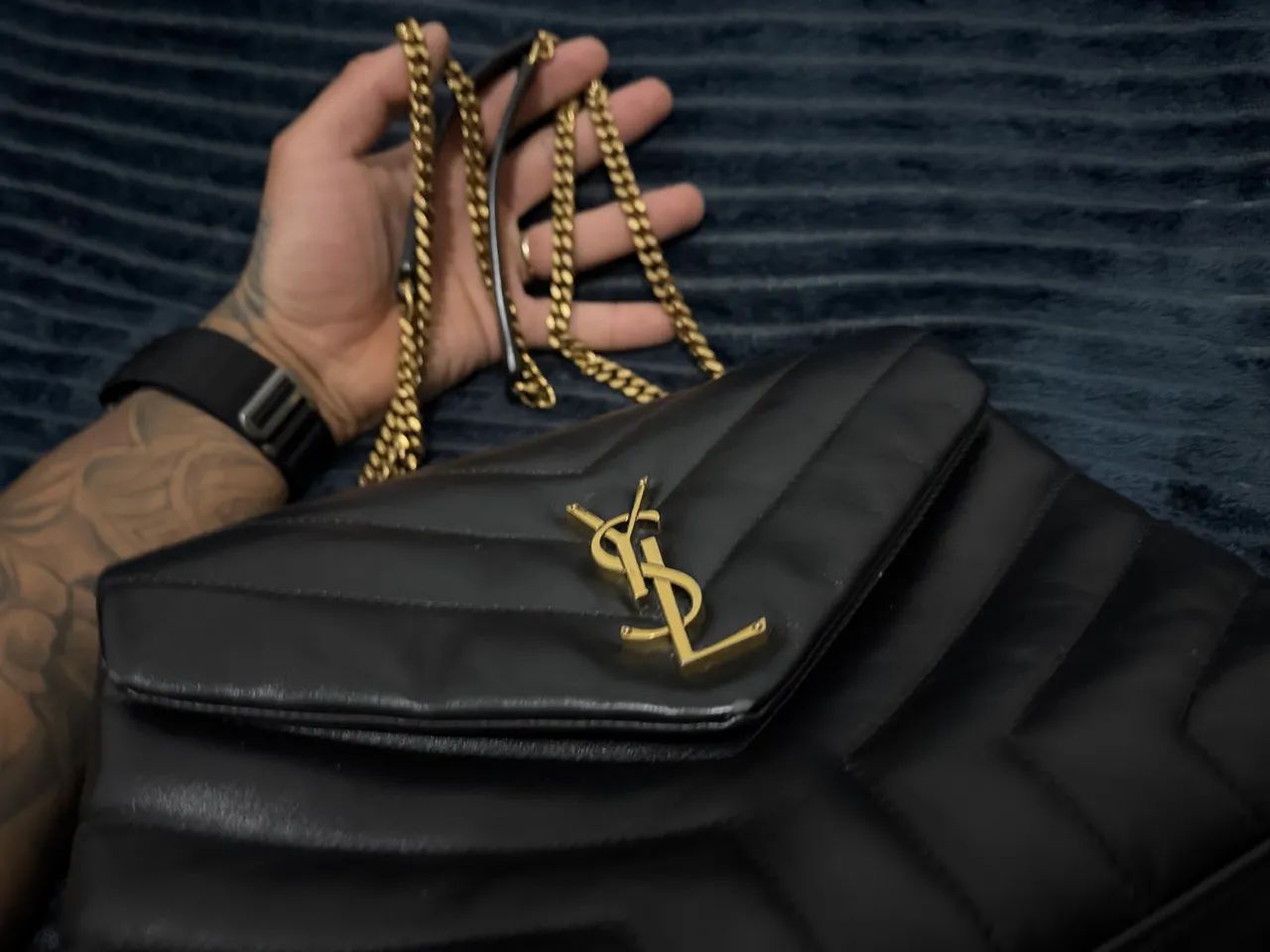 Bolsa Saint Laurent (YSL) LouLou Puffer - Foto 2