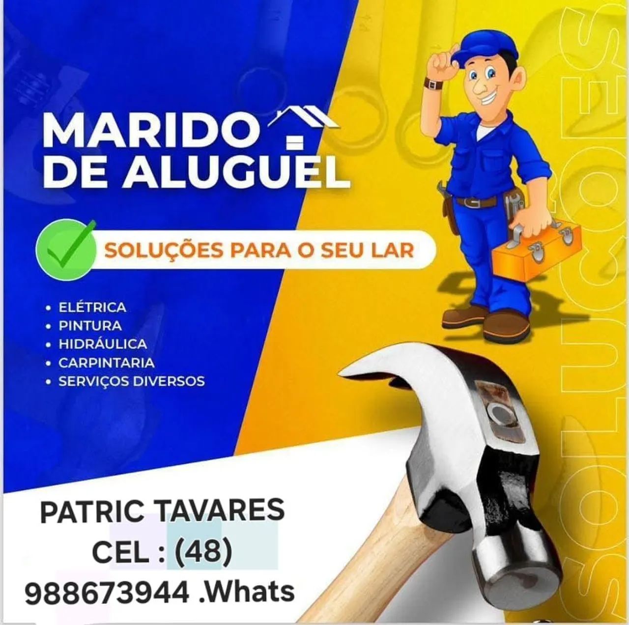 Precisando de limpeza de caixa d'agua e serviços para seu lar em geral