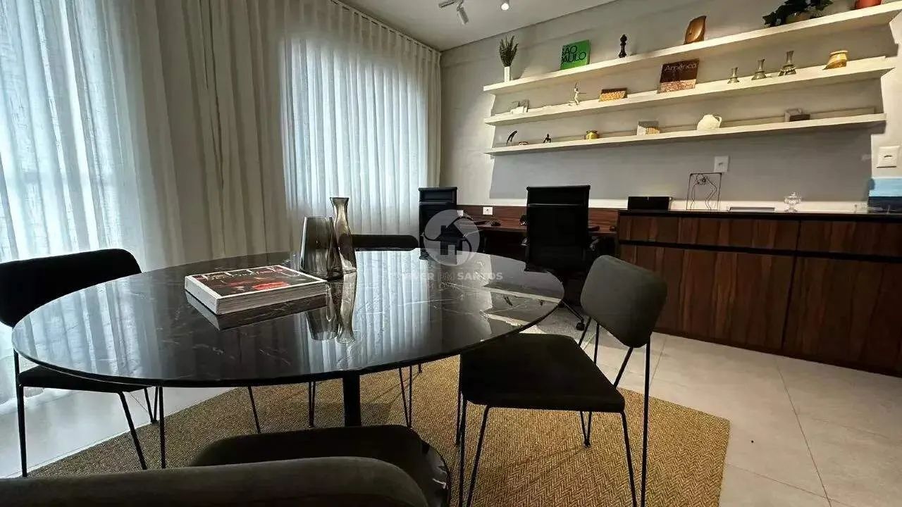 Sala comercial mobiliada com 43 m² e vaga na Vila Mathias  Santos - Foto 4