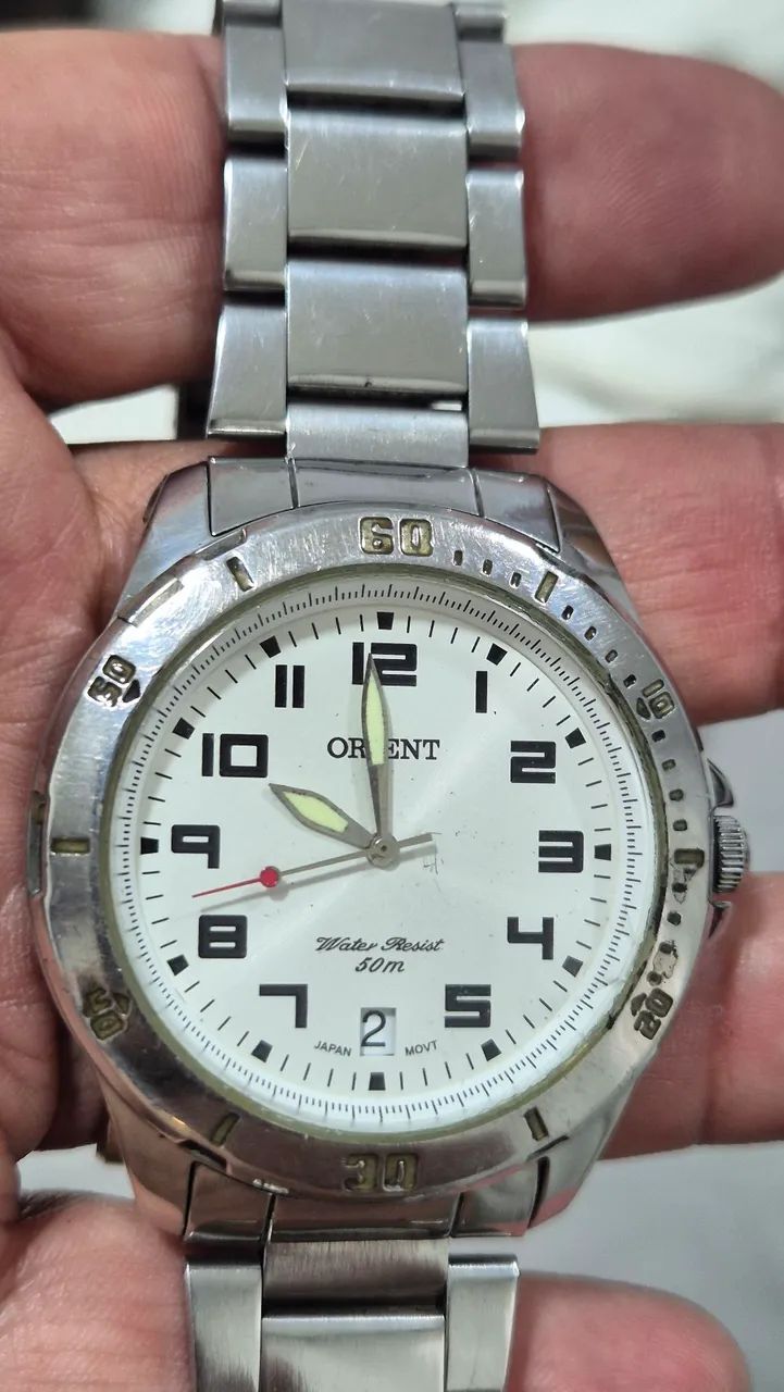 Relógio ORIENT SPORT  BRANCO  50M   -   ÓTIMO ESTADO - Foto 2