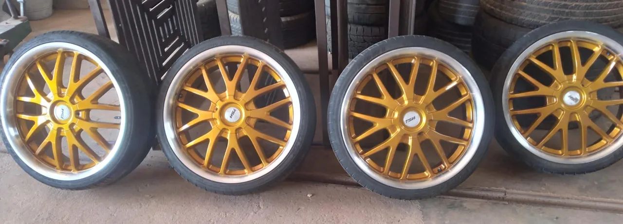 Roda Aro 20 marca TSW com pneu - Foto 4