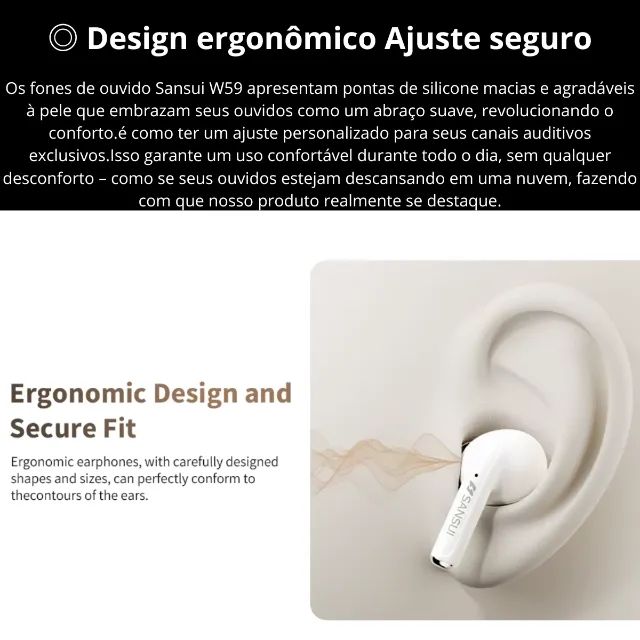 Fone bluetooth Sansuy com função de tradução - Foto 4