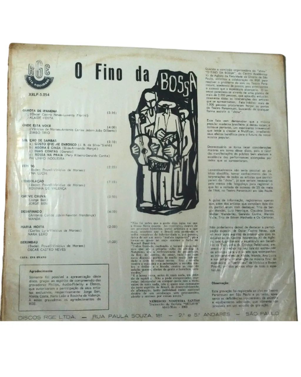 2 discos de vinil "Noel Rosa" e "O Fino da Bossa" - Foto 5