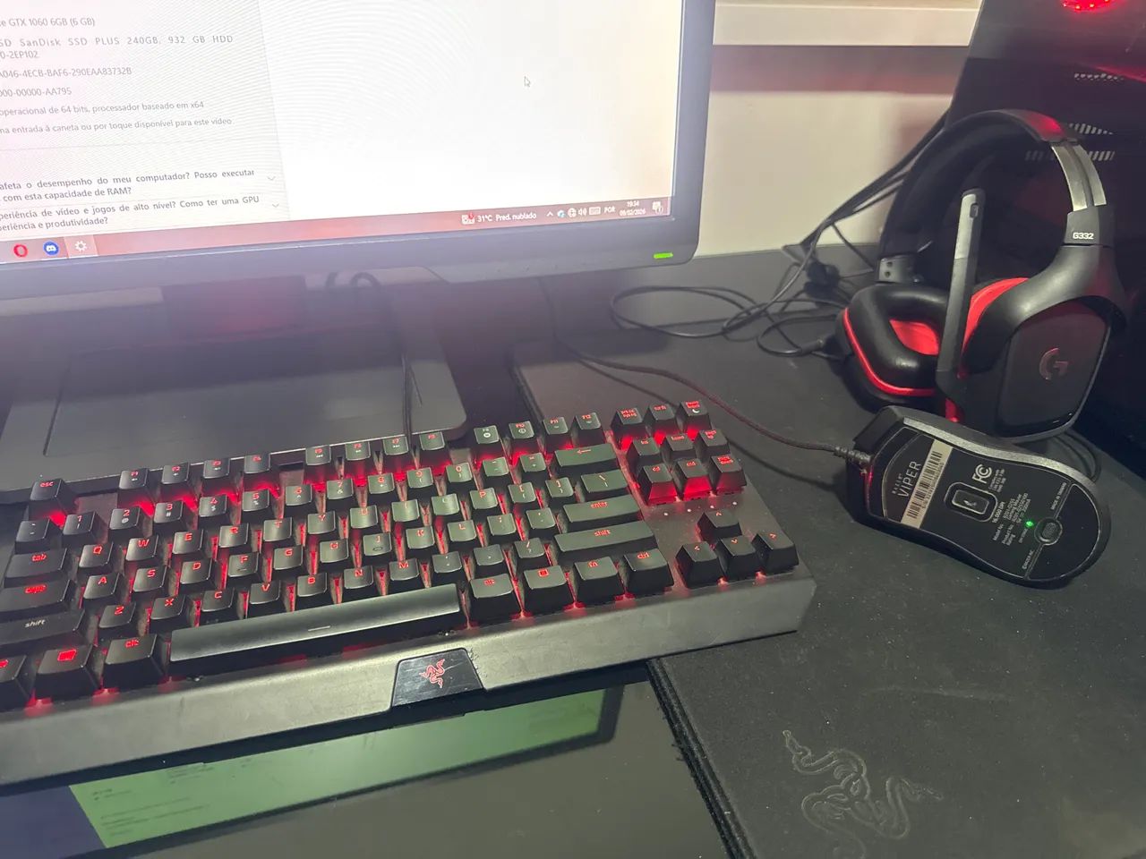 PC GAMER COMPLETO I5-8400 GTX 1060(6GB) - Computadores e Desktops