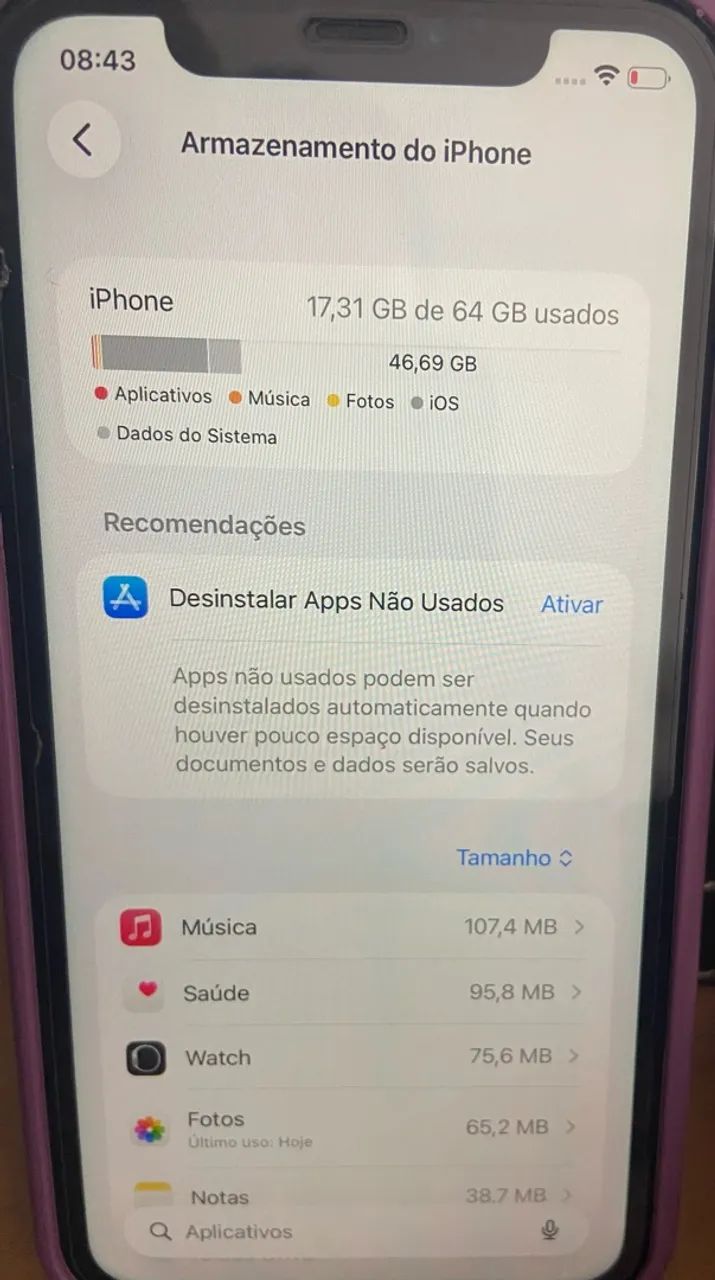 Venda rápida - iPhone 11 Preto - 64GB - Foto 3