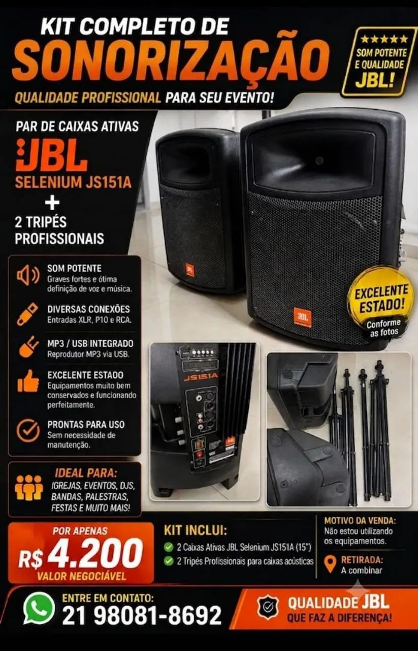 Caixas de Som JBL