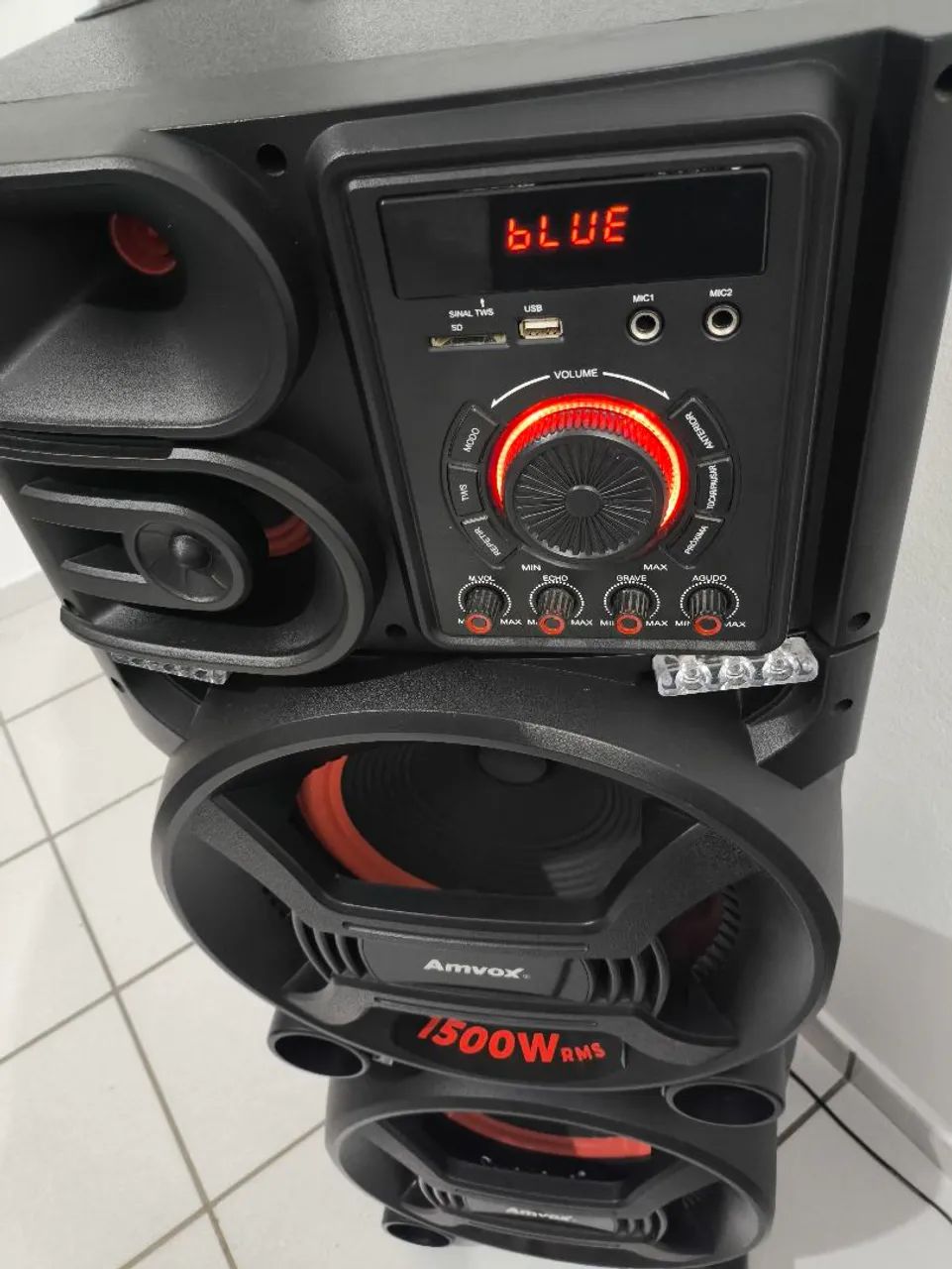 Vendo caixa de som Amvox 1500w - Foto 3