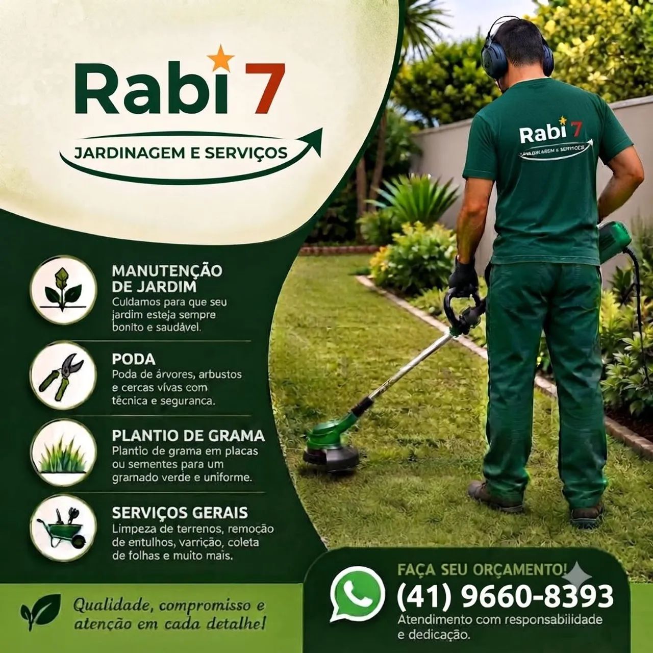 Jardinagem,Roçada e serviços 