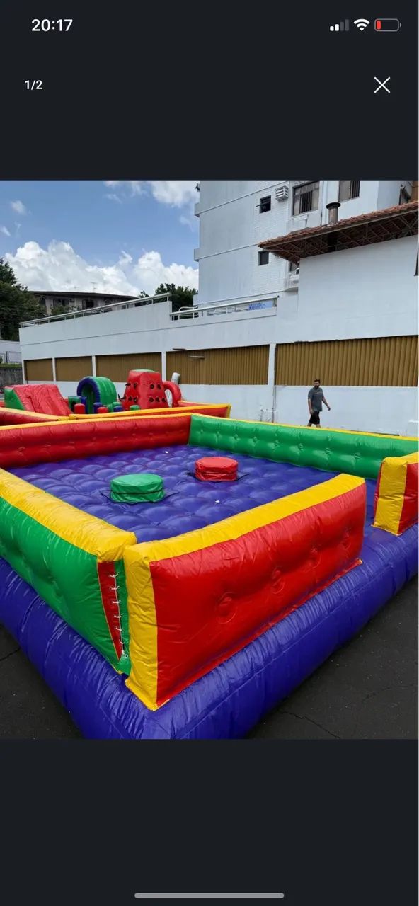 Brinquedo inflável guerra de cotonete  - Foto 2