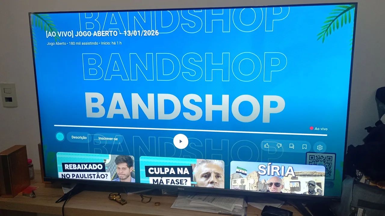 Smartv tv Philco 60 polegadas com controle inteligente 