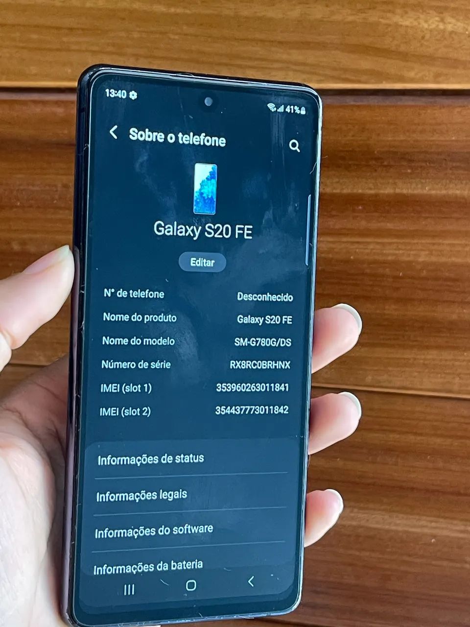 Samsung S20 FE 128/6 conservado - faço envio/ Olx pay - Foto 2
