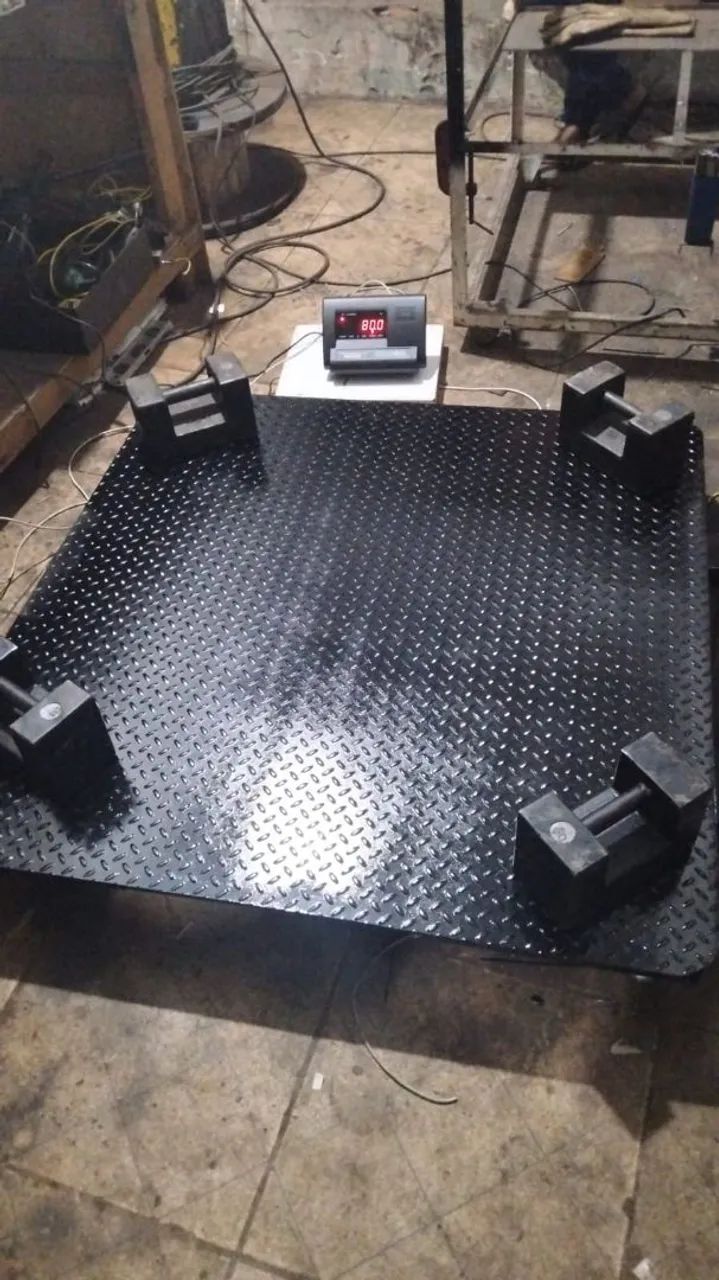 Balança plataforma weigtech 3000kg 1.20x1.20m - Foto 3