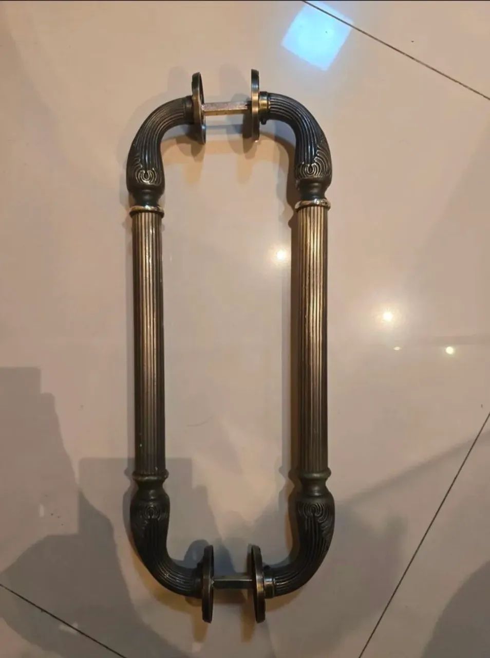 Puxador Duplo DF 940 Porta Pivotante - 40cm Latão