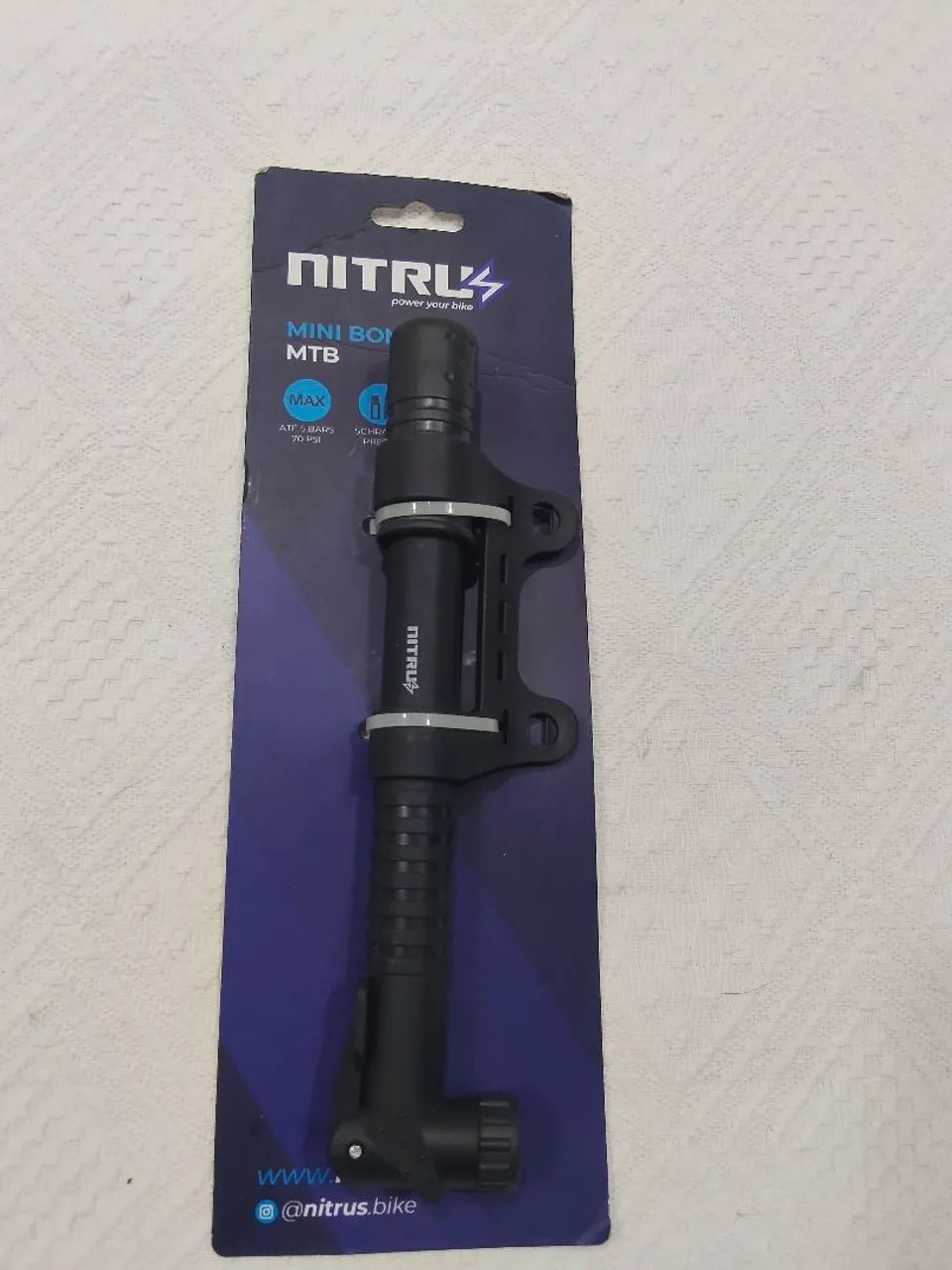 Mini bomba de ar para bicicleta  - Foto 2