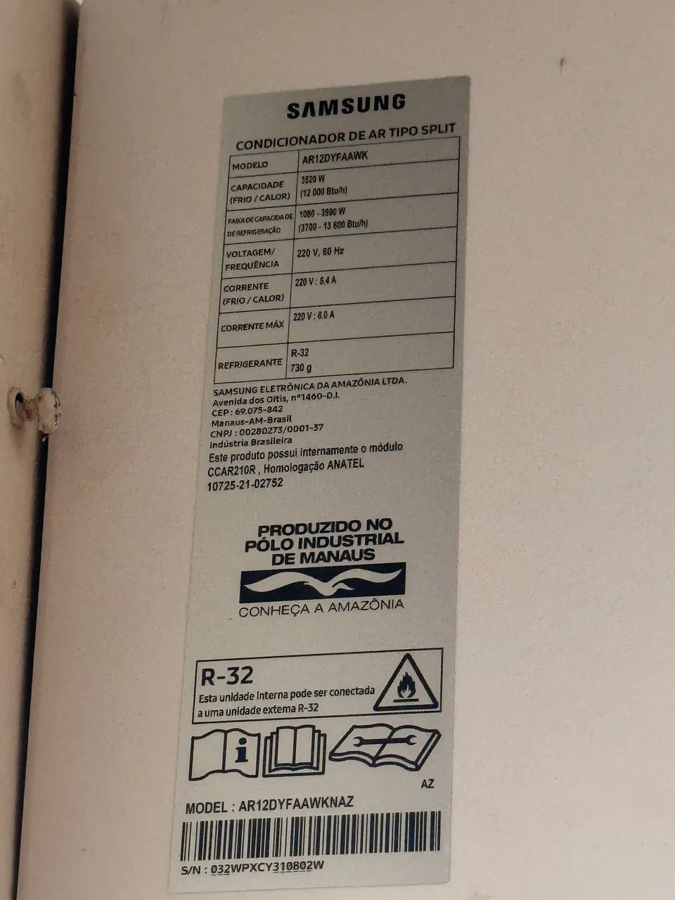 Vendo Evaporadora Samsung. APENAS a evaporadora  - Foto 5