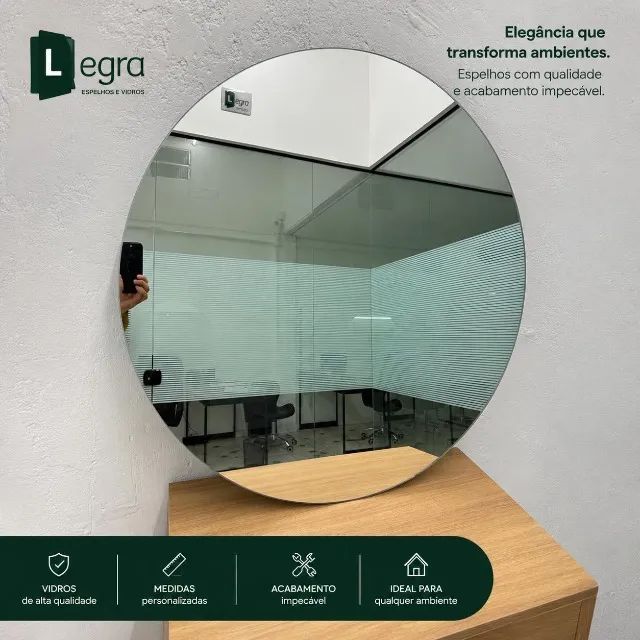 espelho redondo 60X60  R$56,90