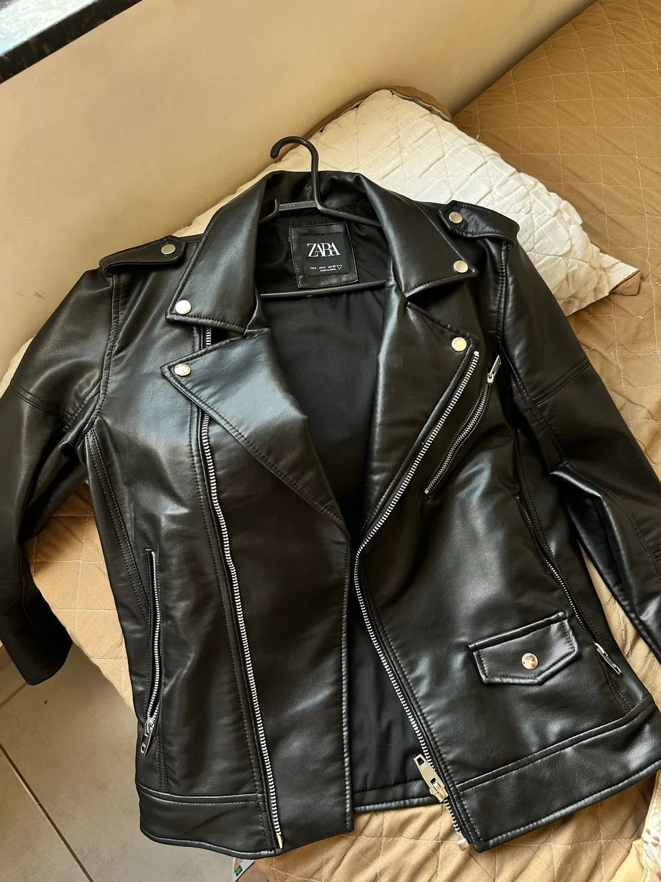 Jaqueta de couro Zara - Foto 2