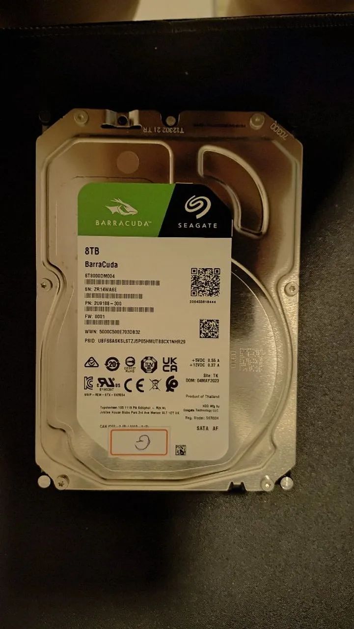 HD interno de 8TB - Seagate BarraCuda 3.5 hdd