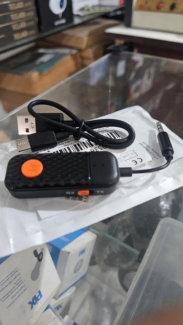 Adaptador bluetooth 5.4 universal 2 em 1 kebedu - Foto 3