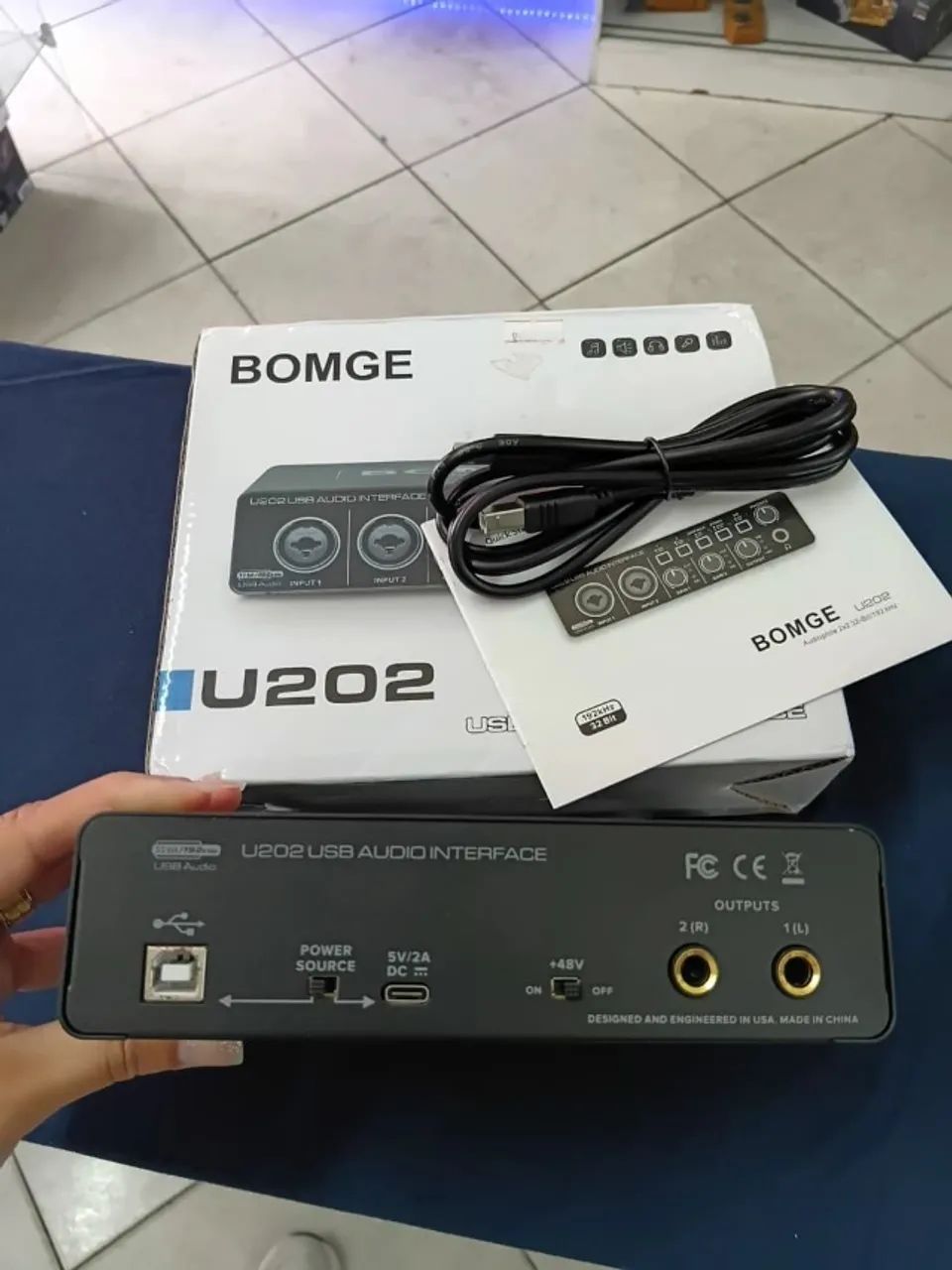 Interface De Áudio 2 Canais Usb Gravação De 32 Bits/192 Khz - Foto 5