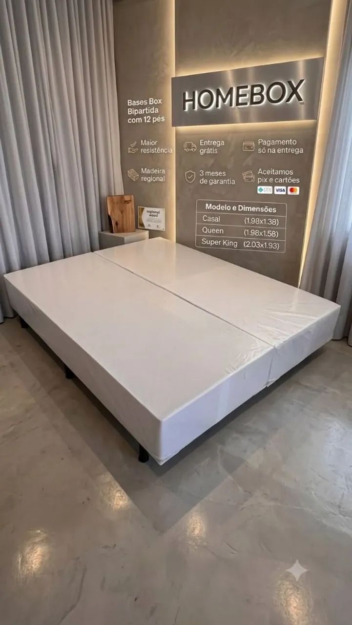 Base Queen Bipartida com 12 Pés R$ 500 | Entrega Grátis - Foto 5