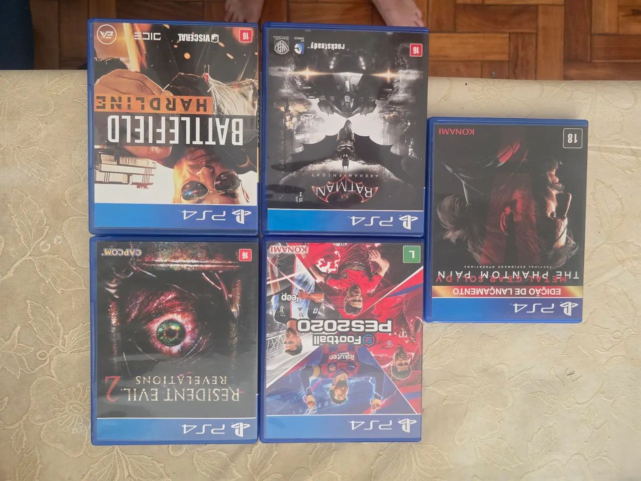 Cinco jogos originais PS4