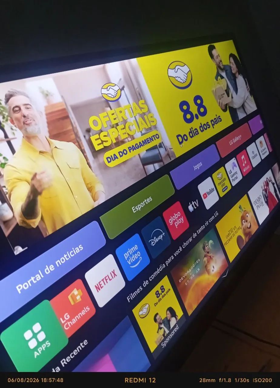 VENDO SMART TV LG DE 43 POLEGADAS, USADA APENAS 2 MESES, AINDA TENHO A CAIXA - Foto 2