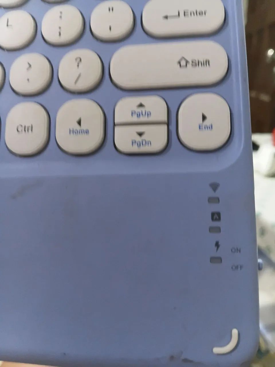 Teclado recarregável todo bom via bloco, para celular, notebook, TV Master e etc - Foto 5