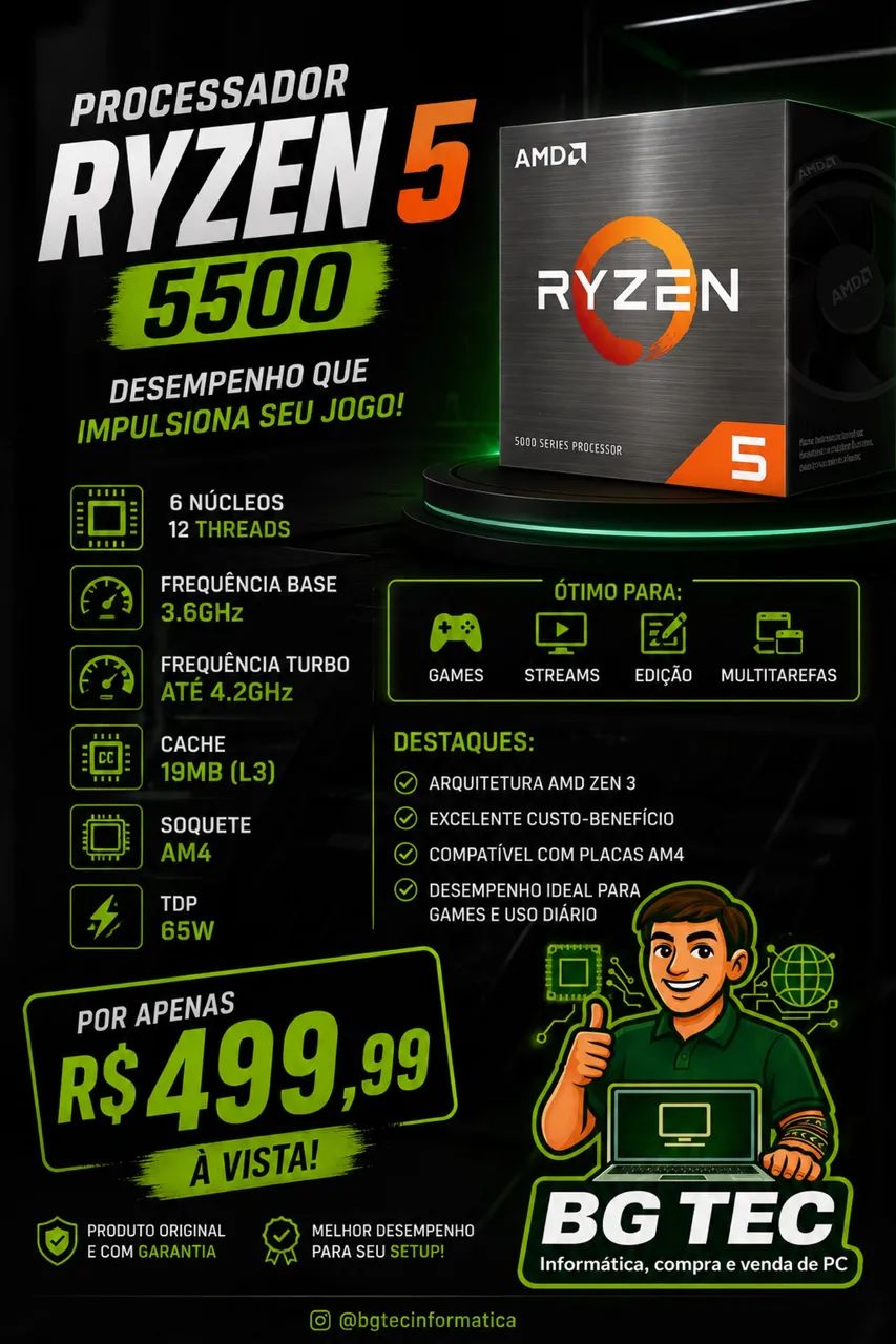 Ryzen 5 5500 - Foto 3