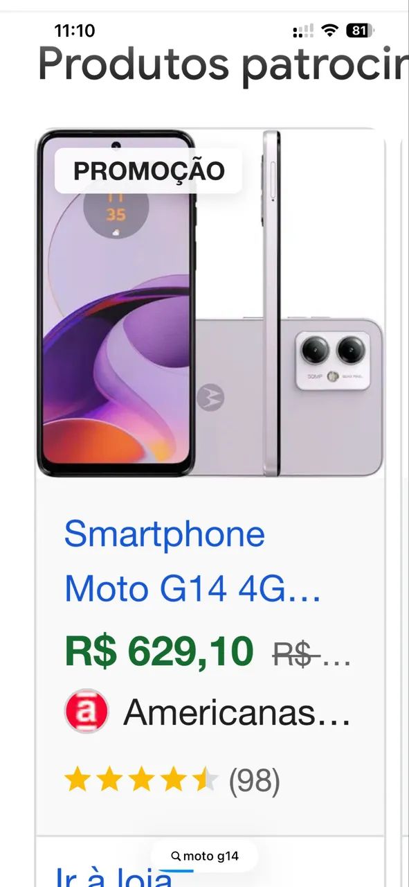 Celular Moto G14