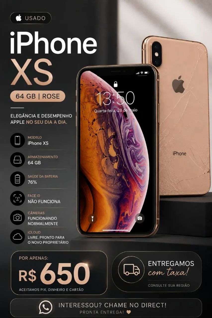 IPHONE XS 64GB ROSE 