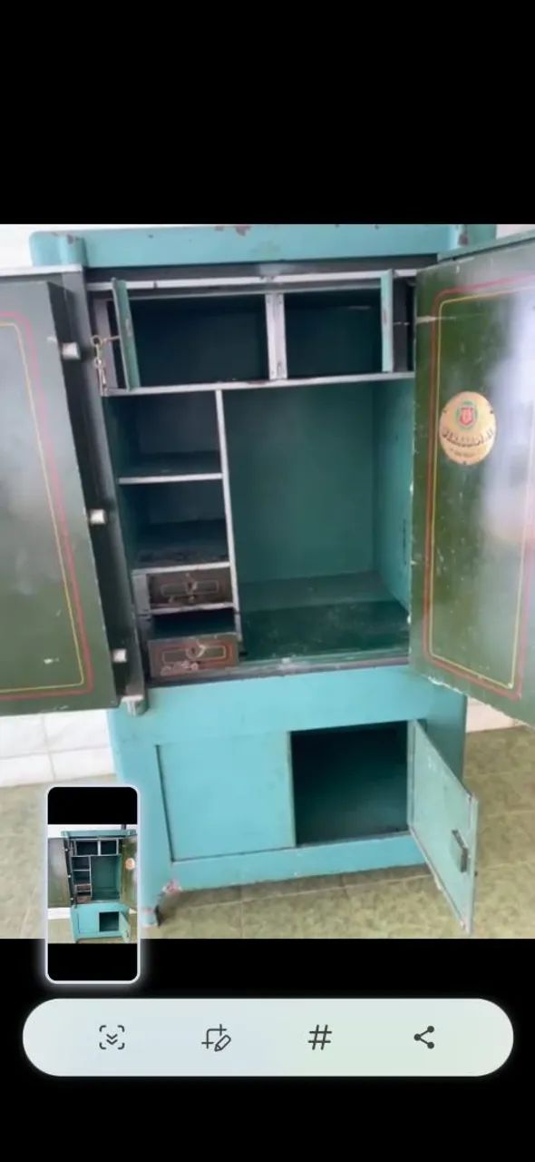 Cofre da marca Bernardini modelo antigo de alta resistência  - Foto 2