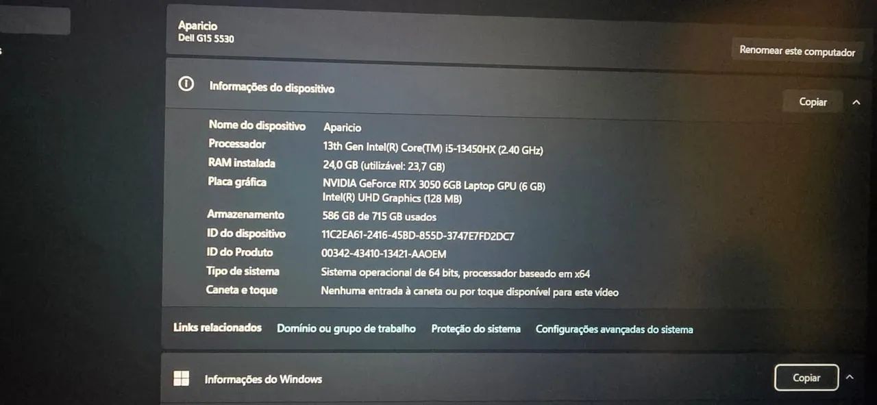 Dell G15 - 24 GB ram, 715 GB SSD - Foto 3