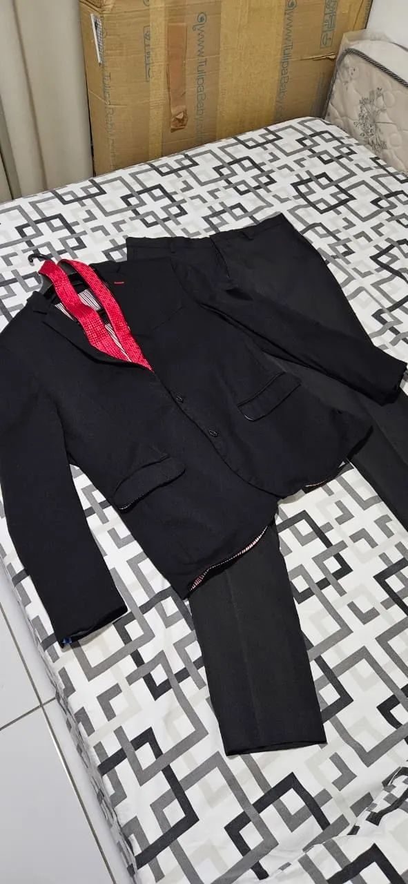 Blazer+Calça Slim Preto Cia do Terno - Foto 2