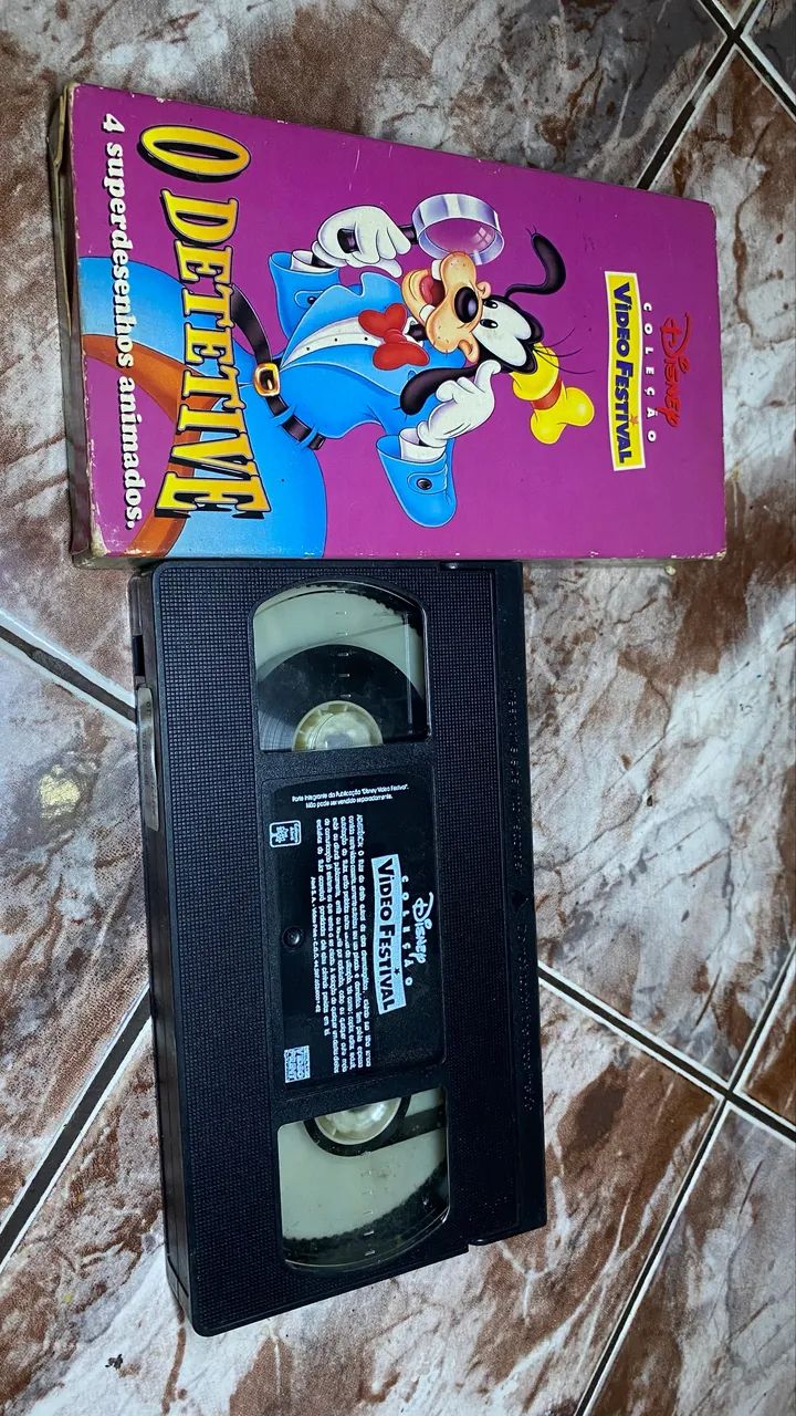 VHS - Detetive - Pateta - coleção Disney 