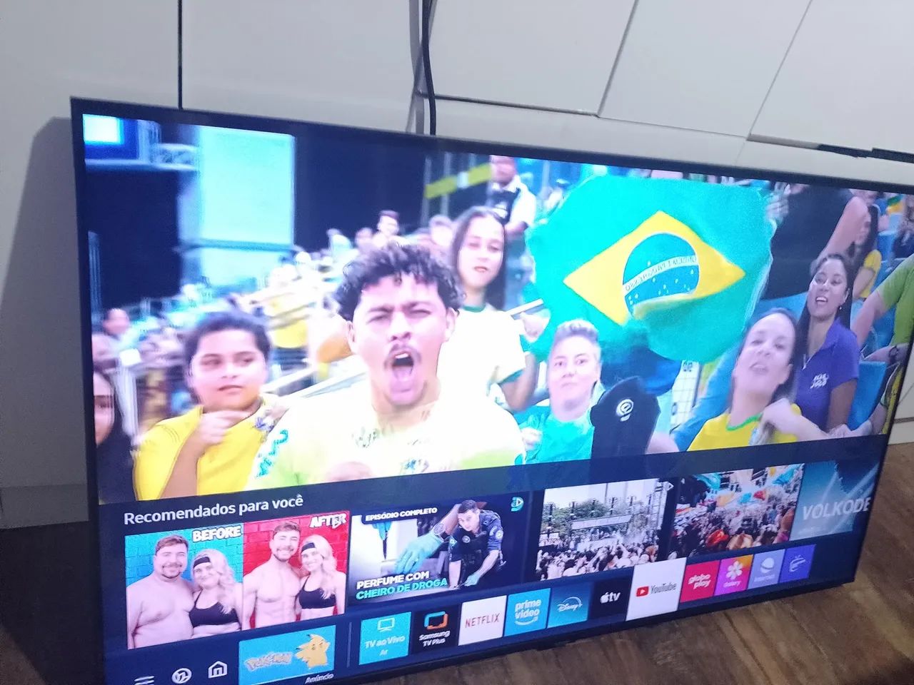 TV SAMSUNG SMART 4K 50 POLEGADAS tem microlistrinha imperceptível - Foto 2