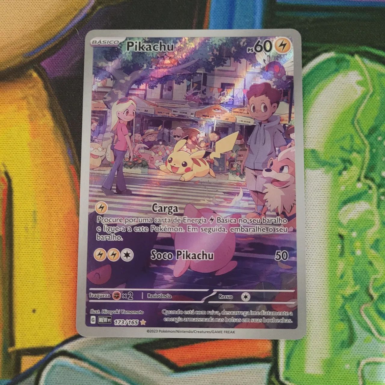  Carta pokémon - pikachu 151 (173/165)