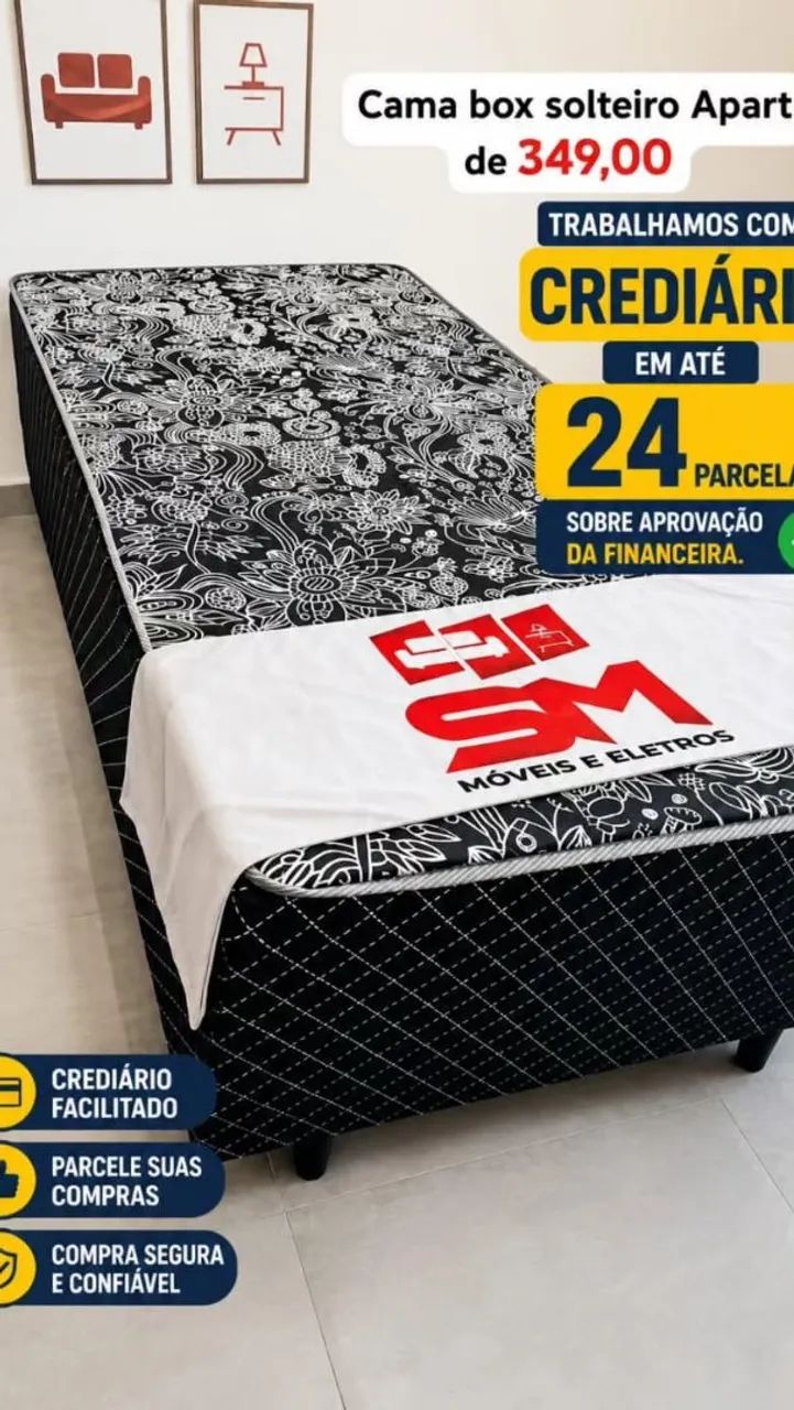 Cama box solteiro 