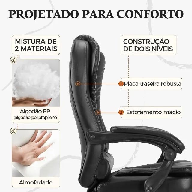 Cadeira Presidente Deluxe à Pronta Entrega - Foto 3